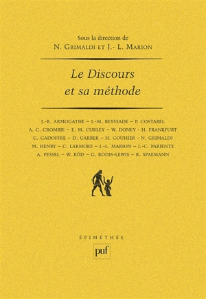 Le Discours et sa méthode : actes