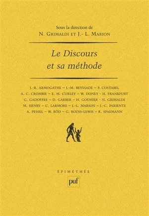 Le Discours et sa méthode : actes