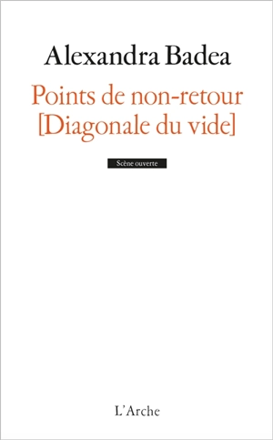 Points de non-retour : diagonale du vide - Alexandra Badea