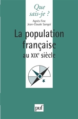La Population française au XIXe siècle - Agnès Fine