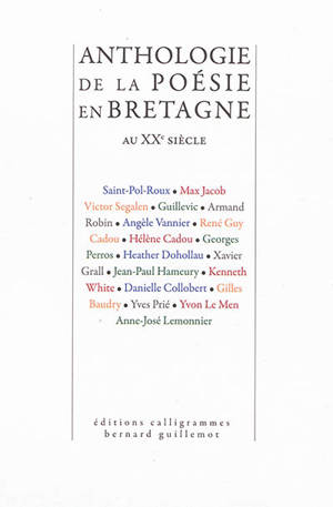 Anthologie de la poésie en Bretagne au XXe siècle