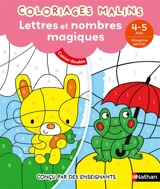 Lettres et nombres magiques, 4-5 ans, moyenne section : cahier double - Stéphanie Chica