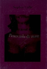 Prenez soin de vous - Sophie Calle