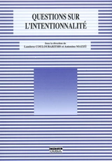 Questions sur l'intentionnalité