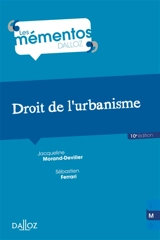Droit de l'urbanisme - Jacqueline Morand-Deviller