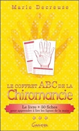 Le coffret Abc de la chiromancie : le livre + 50 fiches pour apprendre à lire les lignes de la main - Marie Decreuse