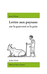 Lettre aux paysans sur la pauvreté et la paix - Jean Giono