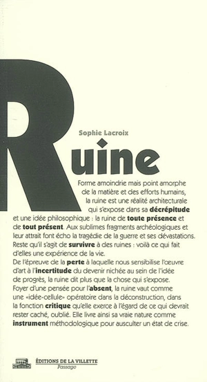 Ruine - Sophie Lacroix
