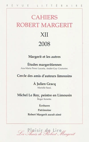 Cahiers Robert Margerit, n° 12