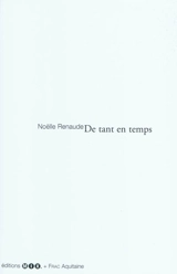 De tant en temps - Noëlle Renaude