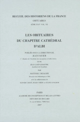 Les obituaires du chapitre cathédral d'Albi