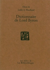 Dictionnaire de Byron - George Gordon Byron