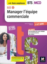Bloc 4 : manager l'équipe commerciale : BTS MCO 1re et 2e années