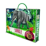 La jungle : une biodiversité extraordinaire : l'éléphant, livre + maquette 3D - Ester Tomè