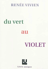 Du vert au violet - Renée Vivien
