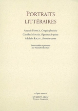 Portraits littéraires - Anatole France