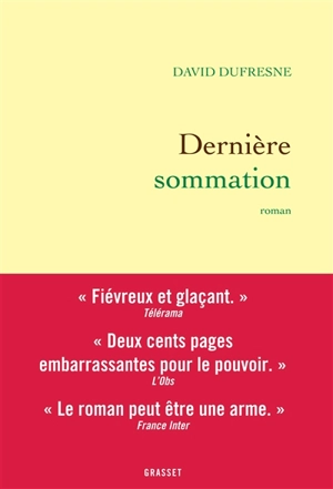 Dernière sommation - David Dufresne