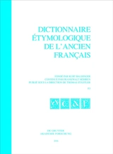 Dictionnaire étymologique de l'ancien français. F3 - Kurt Baldinger