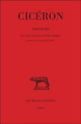 Discours. Vol. 5. Seconde action contre Verrès : livre IV, Les oeuvres d'art - Cicéron
