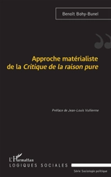 Approche matérialiste de la Critique de la raison pure - Benoît Bohy-Bunel