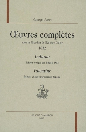 Oeuvres complètes. 1832 - George Sand