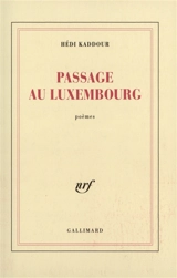 Passage au Luxembourg - Hédi Kaddour