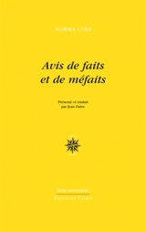 Avis de faits et de méfaits - Norma Cole
