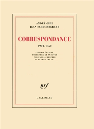 Correspondance 1901-1950 - André Gide