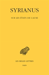 Sur les états de cause - Syrianus