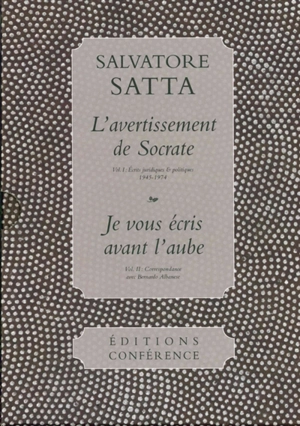 Oeuvres - Salvatore Satta