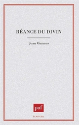 Béance du divin - Jean Onimus