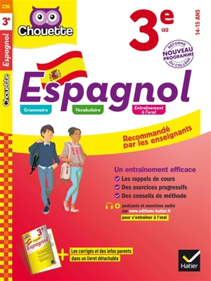 Espagnol 3e LV2, 14-15 ans : nouveau programme - Jean Congar