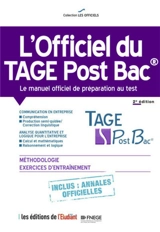 L'officiel du Tage post bac : le manuel officiel de préparation au test - Thomas Leblé