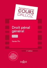 Droit pénal général : 2020 - Xavier Pin