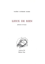 Lieux de rien - Valérie-Catherine Richez