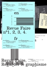 Revue Faire : regarder le graphisme, n° 1-2-3-4