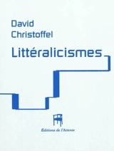 Littéralicismes - David Christoffel