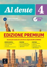 Al dente 4 : corso d'italiano B2 : libro dello studente + esercizi, CD audio, DVD