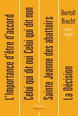 Théâtre complet. Vol. 2 - Bertolt Brecht