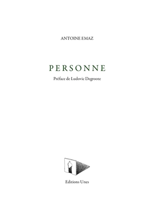 Personne - Antoine Emaz