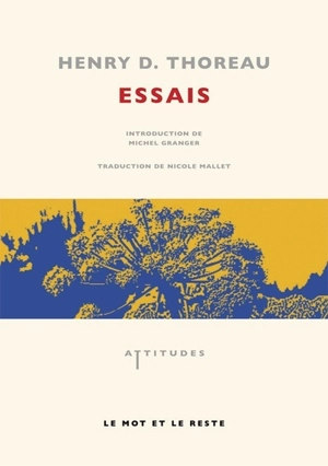 Essais - Henry David Thoreau