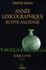 Année lexicographique Egypte ancienne. Vol. 2 - Dimitri Meeks