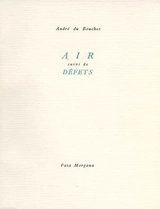 Air. Défets - André Du Bouchet