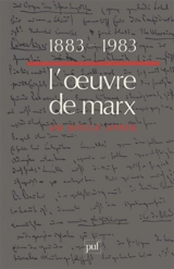 1883-1983, l'oeuvre de Marx un siècle après