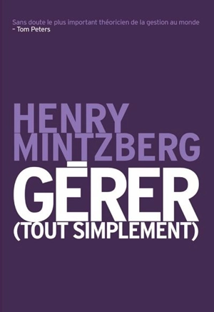 Gérer - Henry Mintzberg