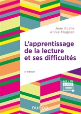 L'apprentissage de la lecture et ses difficultés - Jean Ecalle