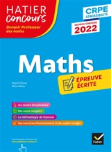 Maths : épreuve écrite d'application : CRPE admissibilité, nouveau concours 2022 - Roland Charnay
