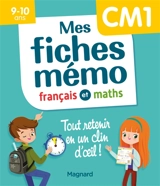 Mes fiches mémo : français et maths, CM1, 9-10 ans - Lorin Walter