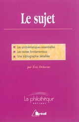 Le sujet : dissertation - Eric Delassus