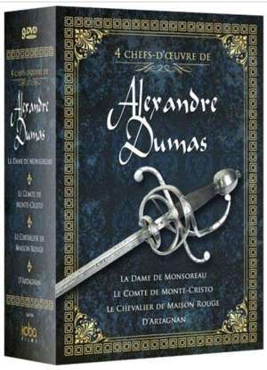 4 chefs-d'oeuvre d'Alexandre Dumas : La dame de Monsoreau - Le comte de Monte-Cristo - Le chevalier de Maison Rouge - D'Artagnan